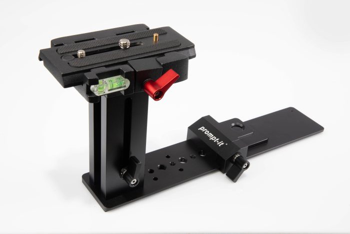 Prompt-it FLEX Rig kit. Mount your teleprompter onto the same tripod as your camera.