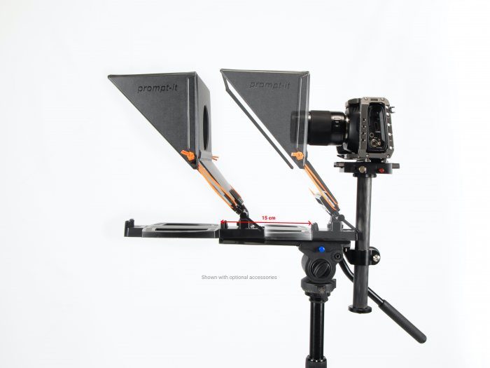 Manfrotto mount rig for the Prompt-it Teleprompters